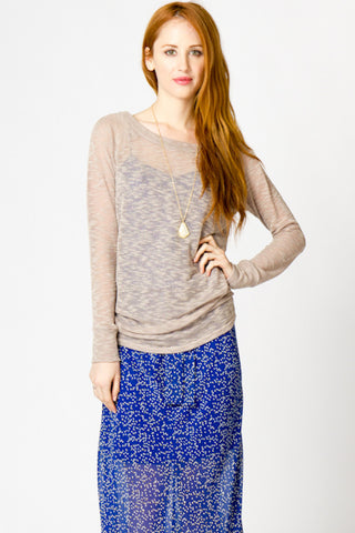 Alexis Sheer Raglan Sleeve Pullover