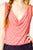 Andrea Candy Stripe Cowl Tank