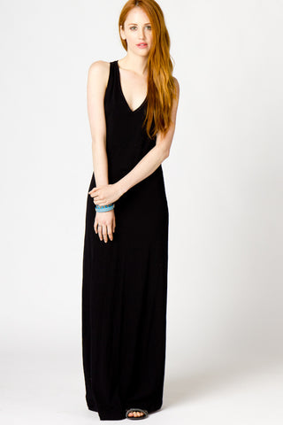 Audrey Racerback Maxi in Black
